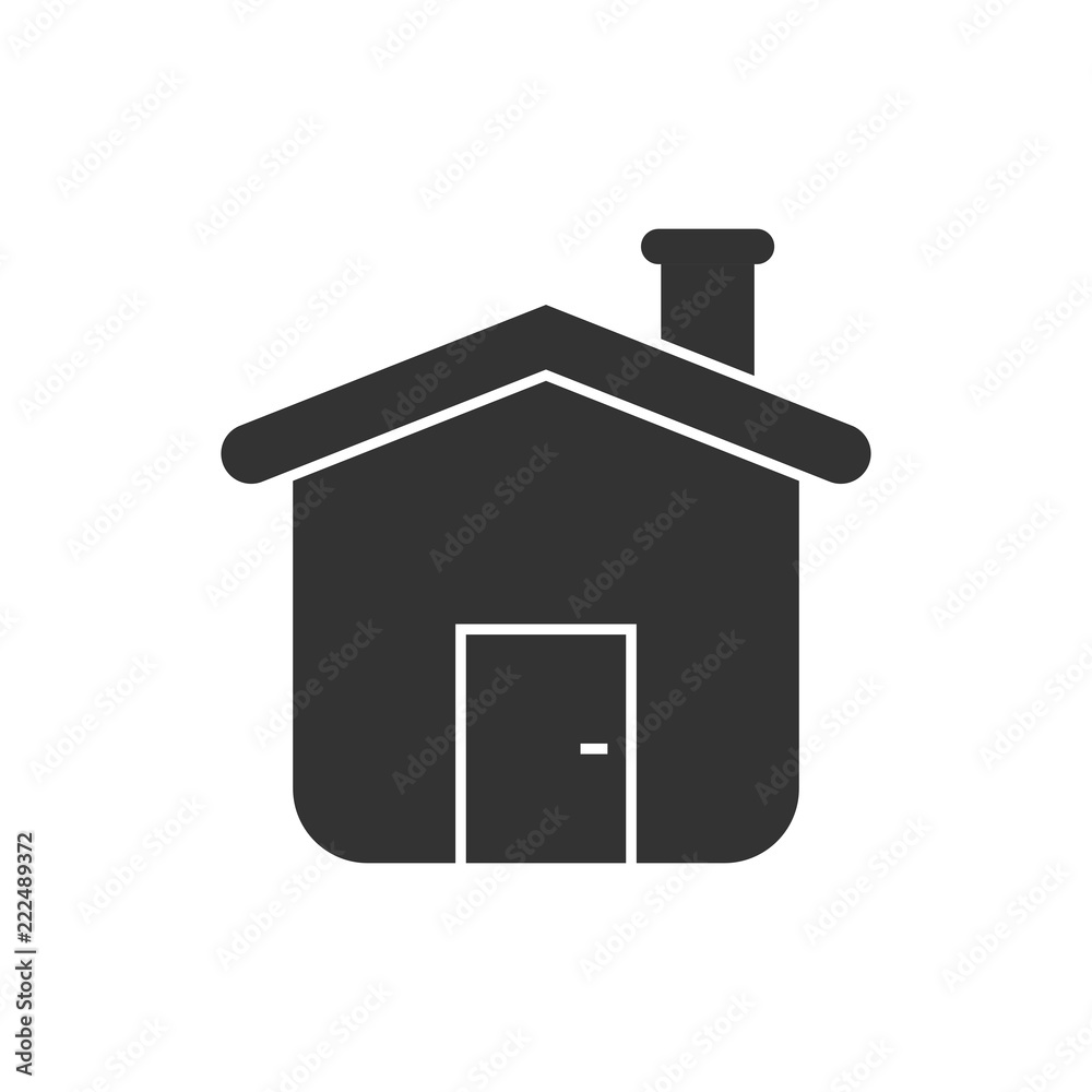 House building icon in flat style. Home apartment vector illustration on white isolated background. House dwelling business concept. House building icon in flat style. Home apartment vector illustration on white isolated background. House dwelling business concept.