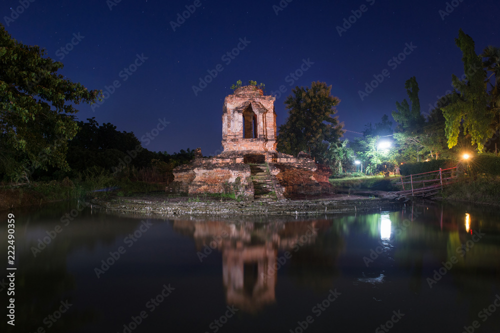 Old pagoda temple of buddhism,Wat koh klang in lamphun, Thailand