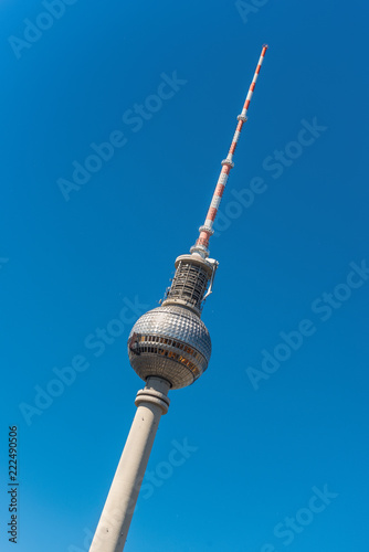 The TV Tower located on the Alexanderplatz in Berlin, Germany