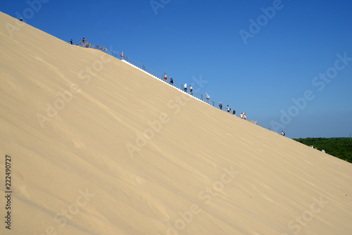Fototapeta Naklejka Na Ścianę i Meble -  L'escalier de la dune du Pilat