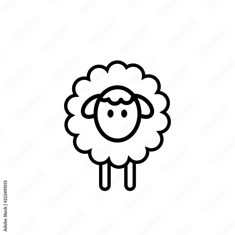 Sheep icon vector
