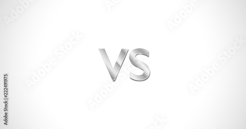 VS (Versus) design concept with empty space. Blank vector background for competition, championship, battle