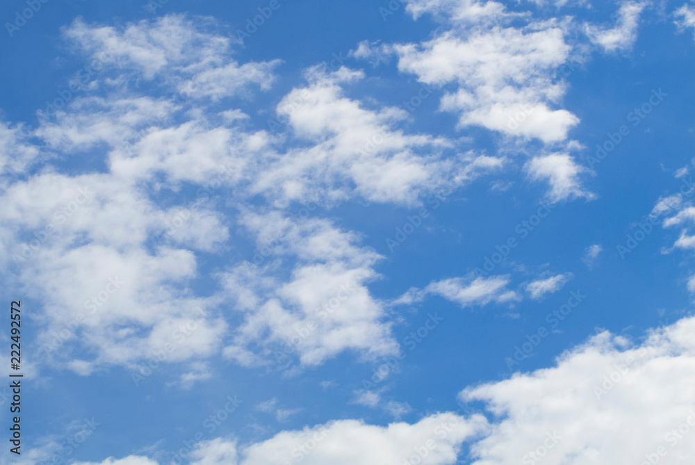 Blue sky with white cloud background Blue sky with white cloud background
