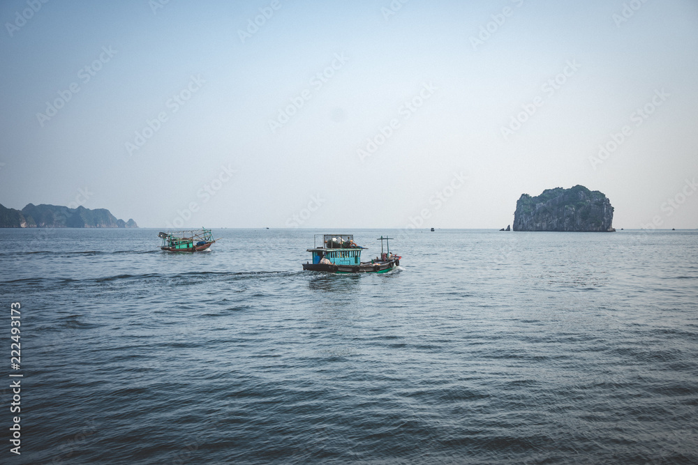 fischerboat halong bay vietnam