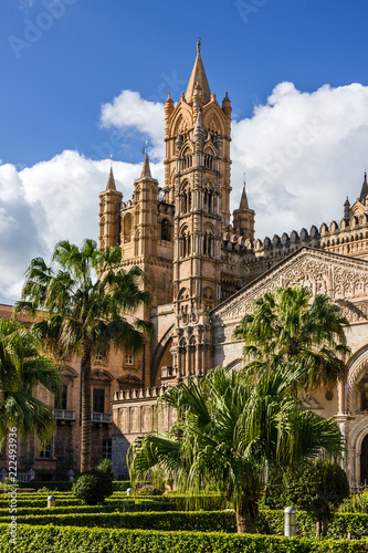 Palermo Cathedral church building architecture, Sicily, Italy photo