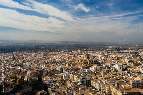 View of granada from the Alhambra, Cathedral of Granada
