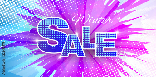 6230860 Abstract banner winter sale theme