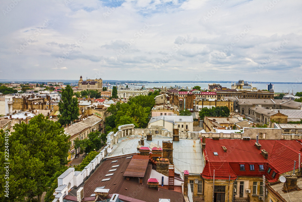 Odessa city panoramic sea view, Ukraine