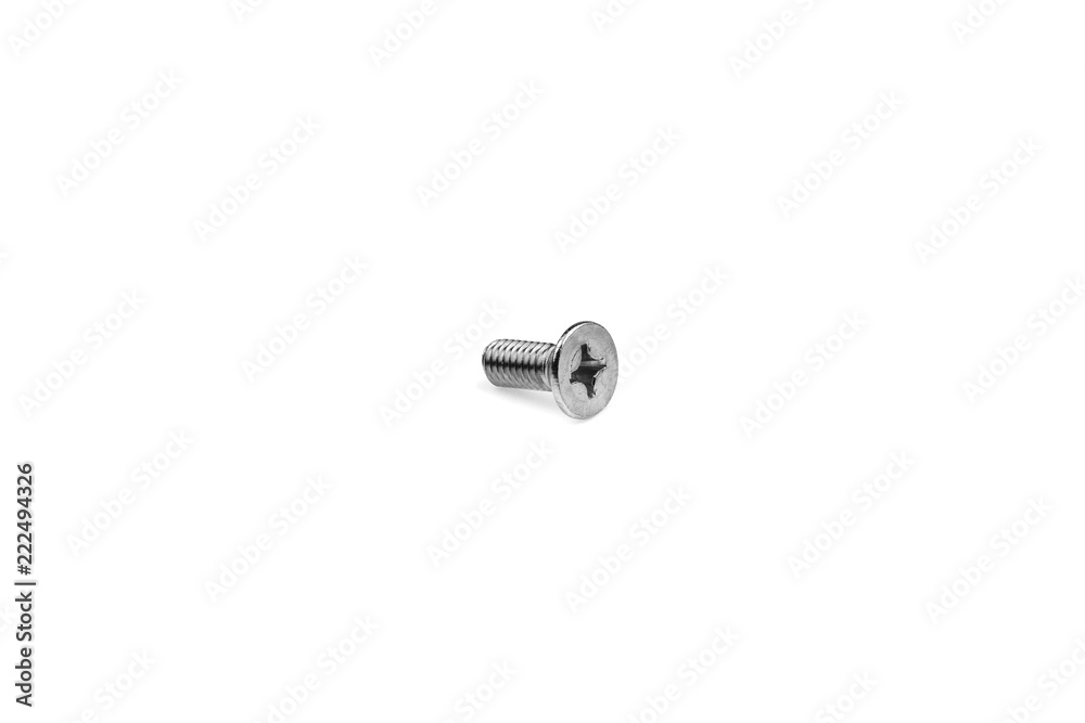 bolts and screws isolated on white background. bolts and screws isolated on white background.