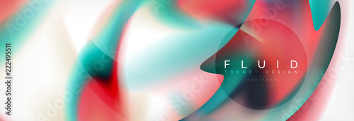 Background abstract holographic fluid colors wave design