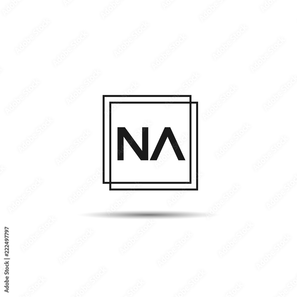 Initial Letter NA Logo Template Design Initial Letter NA Logo Template Design