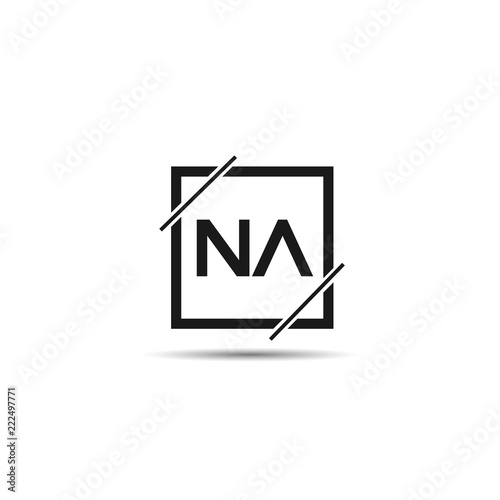 Initial Letter NA Logo Template Design