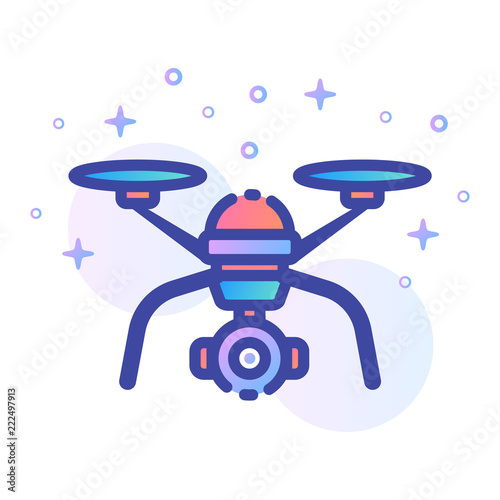 Drone LineColor illustration