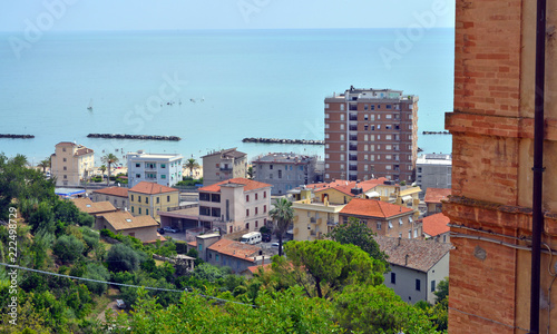 vista panoramica di alcuni angoli di Grottammare, Marche, Italia