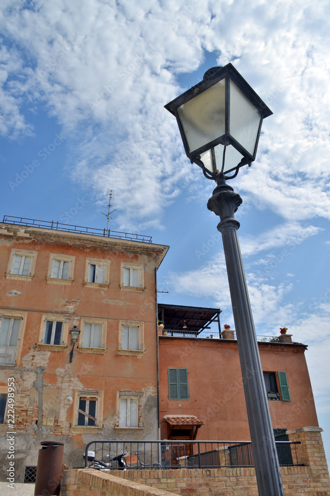 vista panoramica di alcuni angoli di Grottammare, Marche, Italia