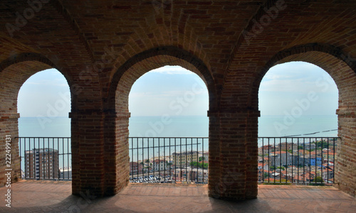 vista panoramica di alcuni angoli di Grottammare, Marche, Italia
