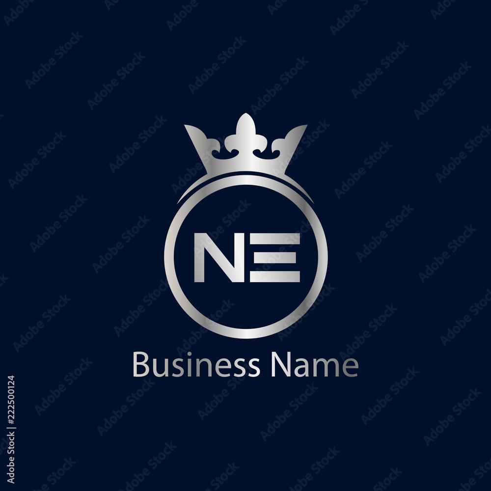 Initial Letter NE Logo Template Design Initial Letter NE Logo Template Design