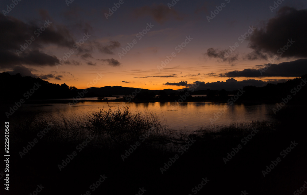 Fototapeta premium Sunset over the marsh