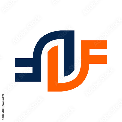 Free Download creative design abstract letter f logo letter. Lettermark logo vector design - GFXLoad