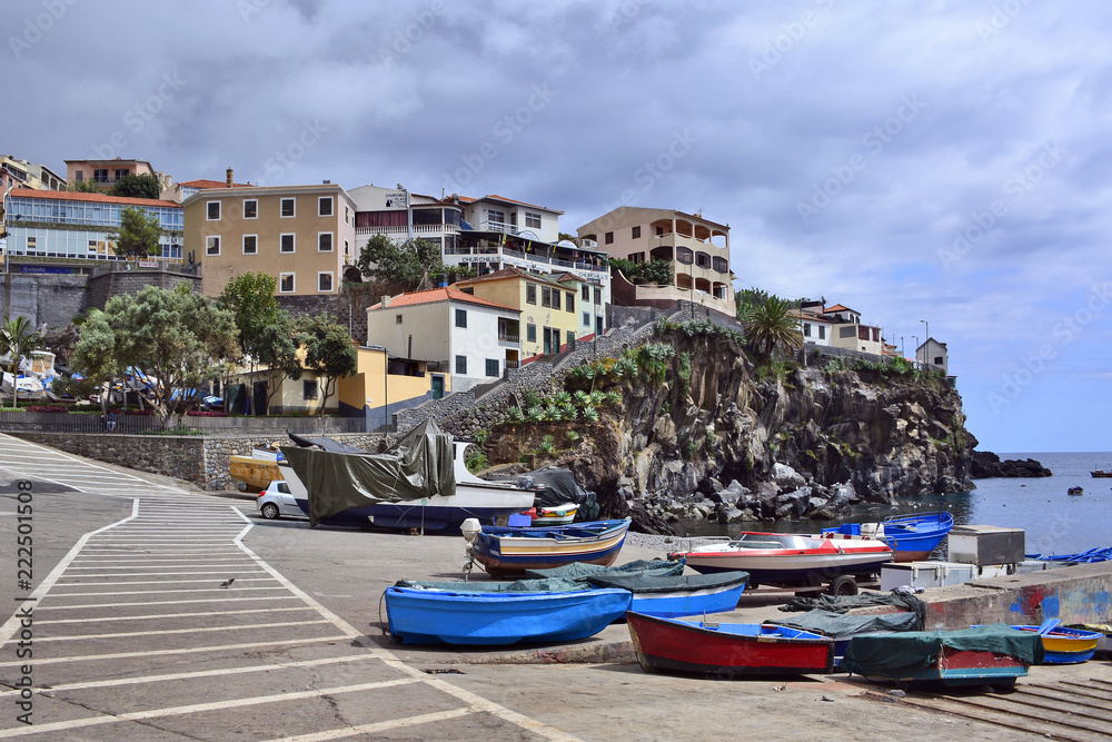 Camara de Lobos, traditional fishing village near Funchal, Madeira island, inspired Winston Churchill for paintings