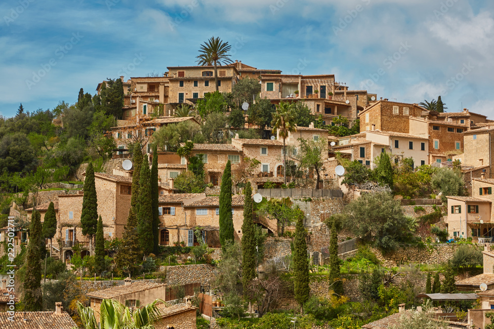 Dorf in Spanien Aussicht Hintergrund village in spain