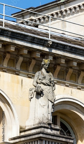 Ditail of the Taylor Institute (Taylorian) behind at the north end of Magdalen Street. It is the Oxford University library dedicated to the study of the European Languages photo