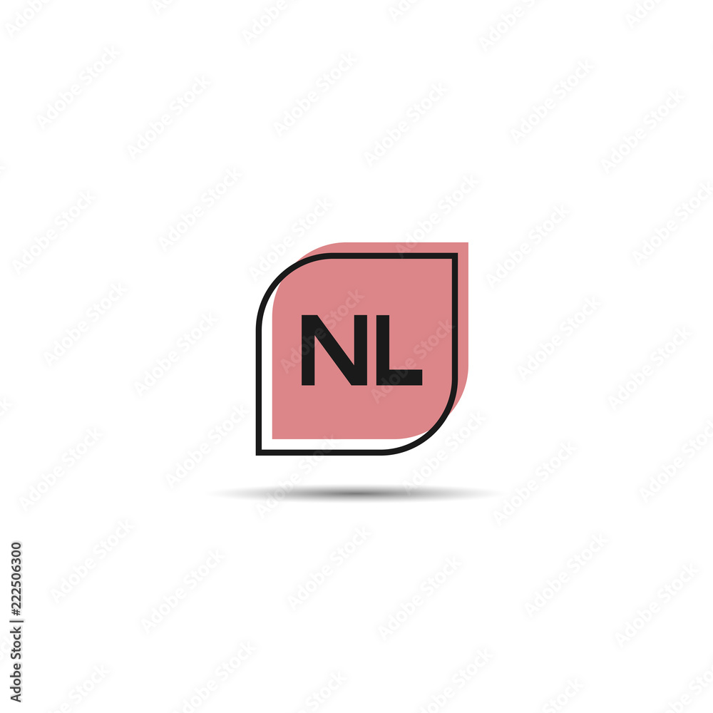 Initial Letter NL Logo Template Design Initial Letter NL Logo Template Design