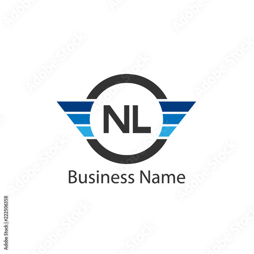 Free Download Initial Letter NL Logo Template Design - GFXLoad