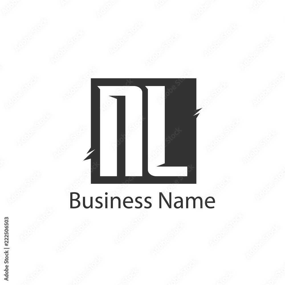 Initial Letter NL Logo Template Design Initial Letter NL Logo Template Design