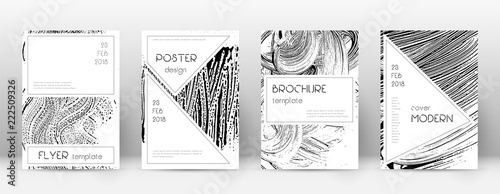 Cover page design template. Stylish brochure layout. Charming trendy abstract cover page. Soap inver photo