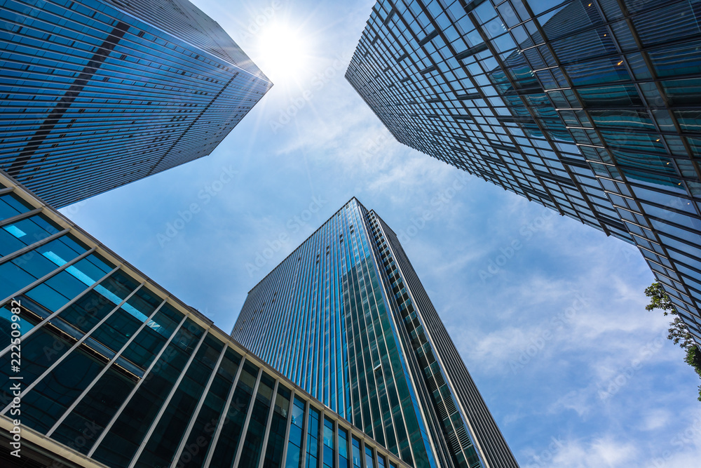 modern office building in urban