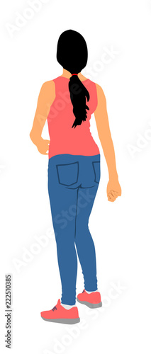 Party dancer handsome girl vector illustration. Nightlife party dancing. Disco club event. Birthday celebration. Teenager in good mood. Fun  entertainment. Young woman enjoying in music. DJ clubbing.