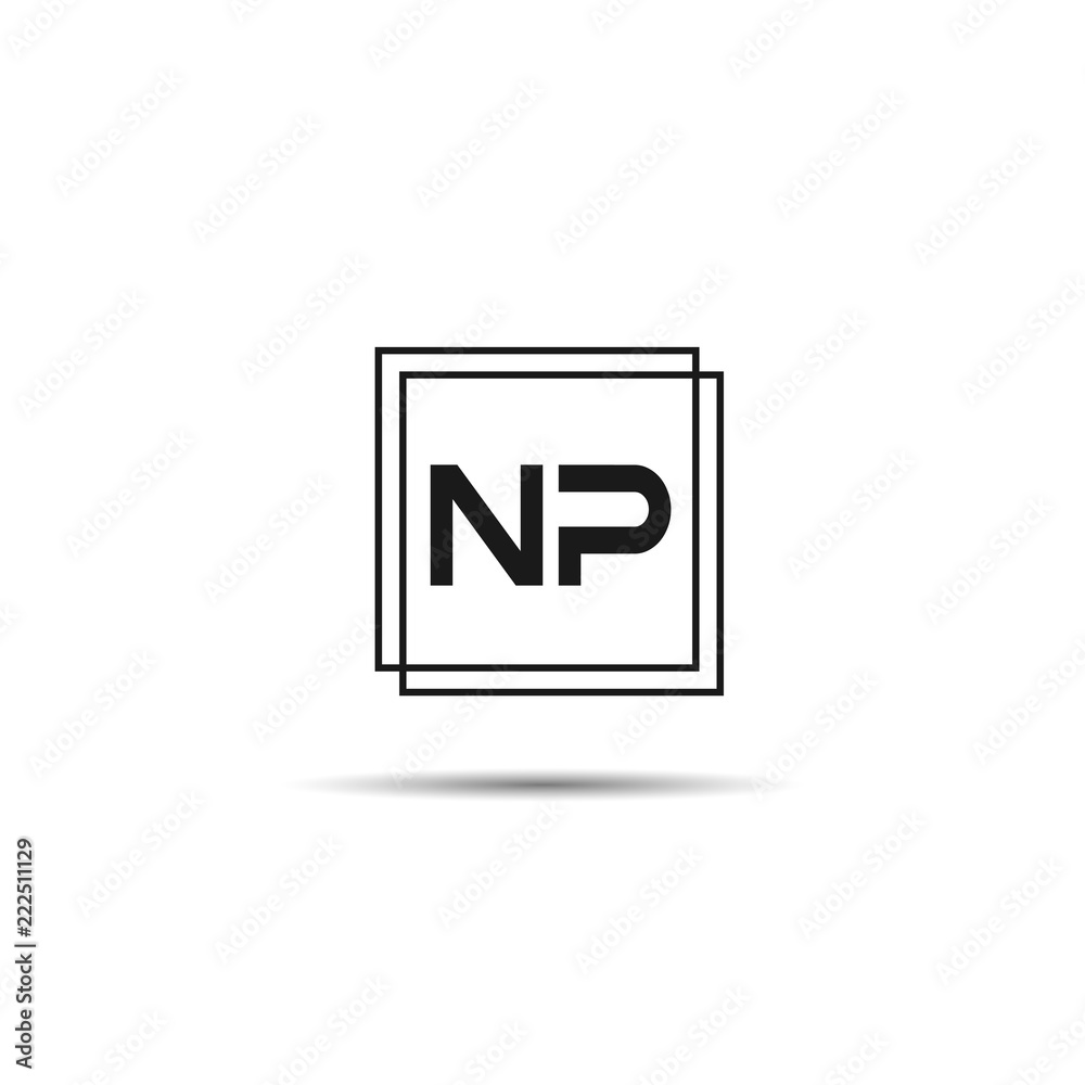 Initial Letter NP Logo Template Design Initial Letter NP Logo Template Design