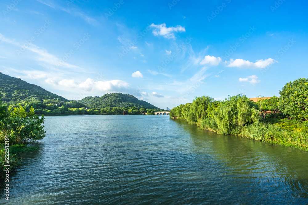 lake in deep forest