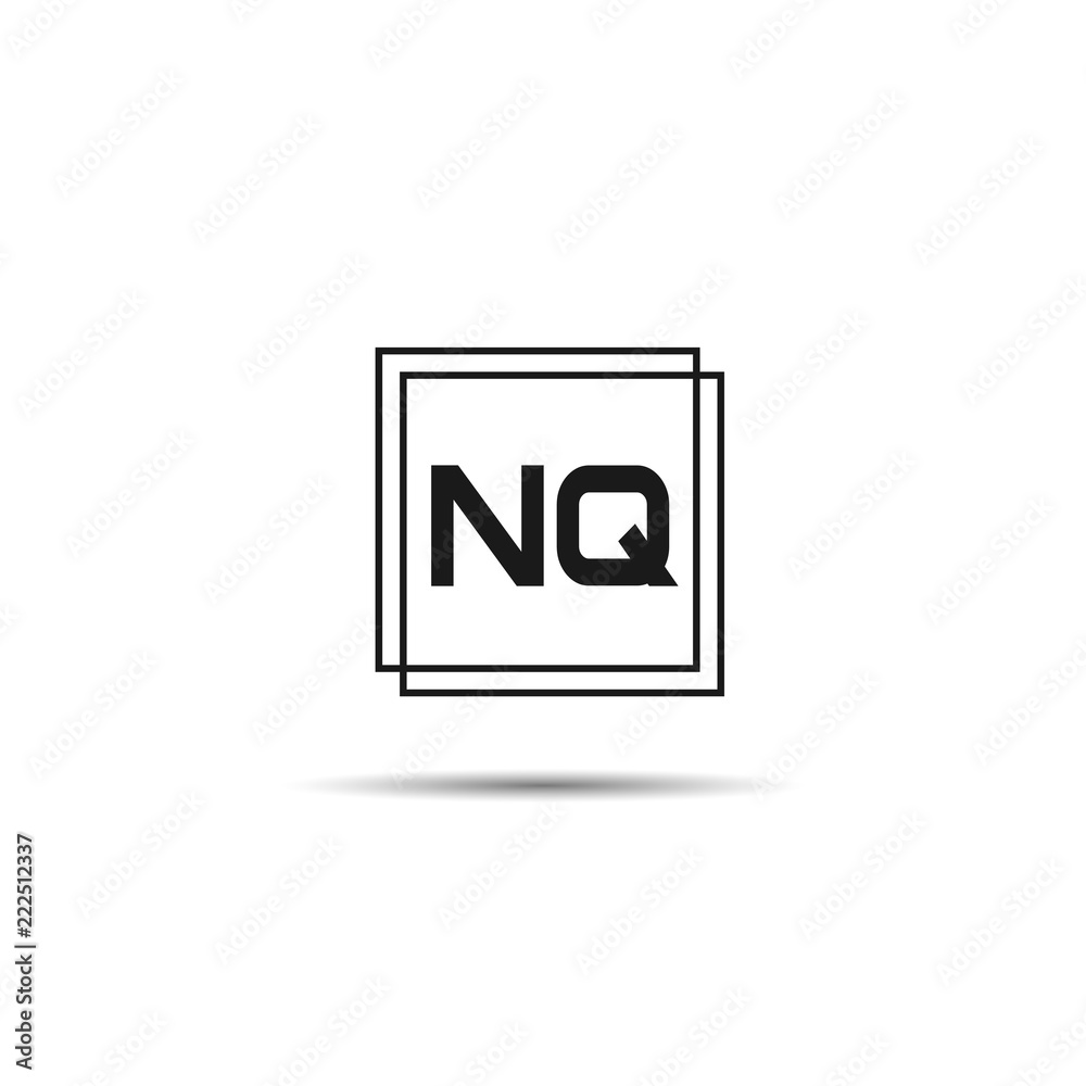 Obraz premium Initial Letter NQ Logo Template Design