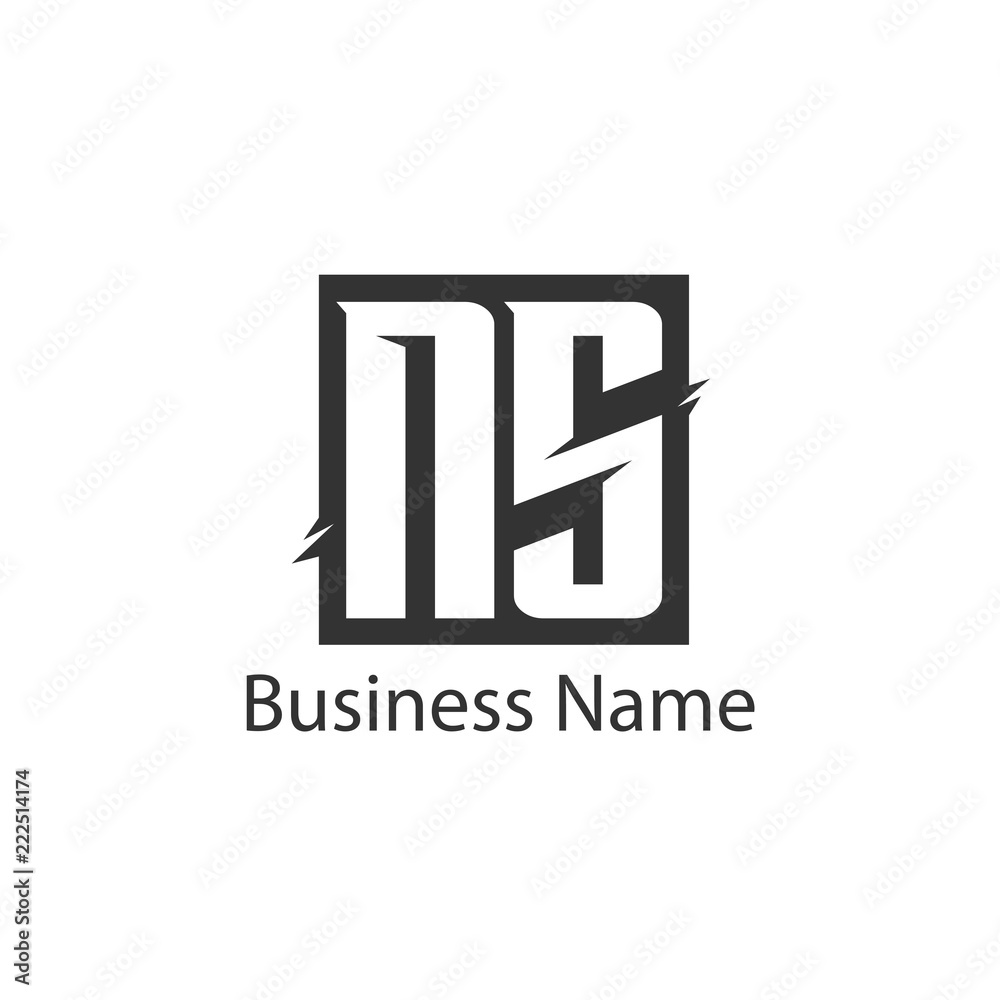 Initial Letter NS Logo Template Design Initial Letter NS Logo Template Design
