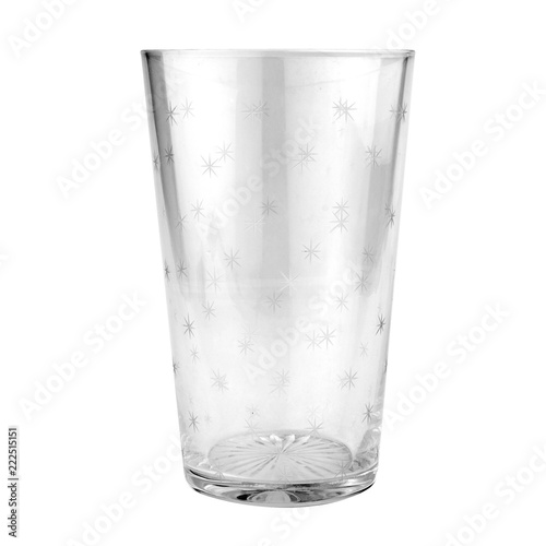 glass water empty. isolated on white background