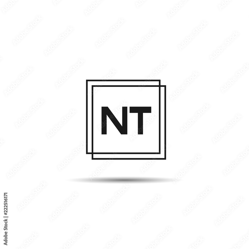 Initial Letter NT Logo Template Design Initial Letter NT Logo Template Design