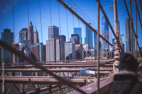New York City Skyline from Brooklyn Bridge