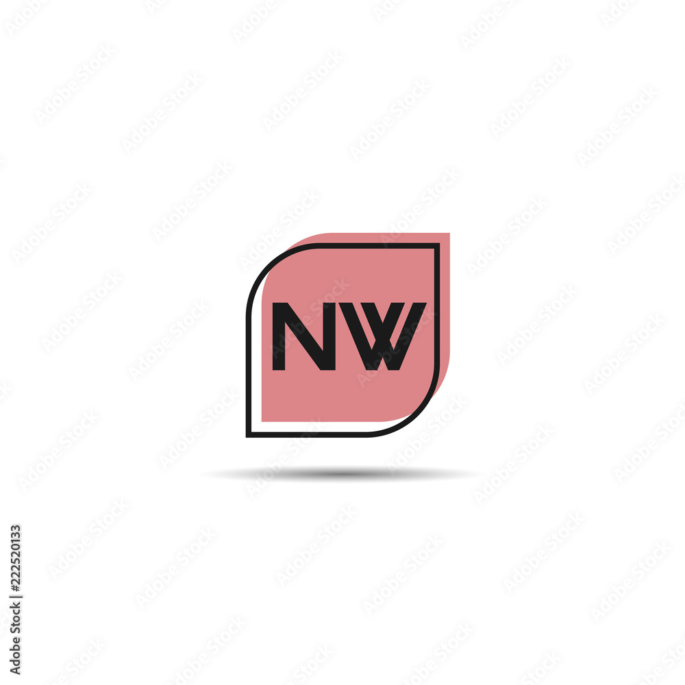 Initial Letter NW Logo Template Design Initial Letter NW Logo Template Design