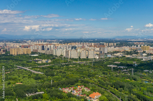 Beijing panoramic view of the city landscape © schemev