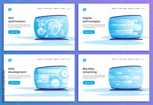 SEO optimization, digital technologies, web development, big dat