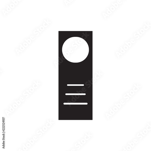 Door hanger icon on a white background. vector illustration.