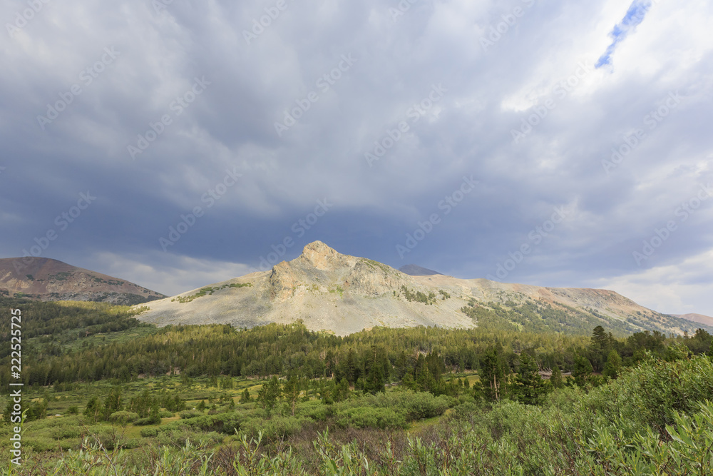 Tenaya Lake and clouds, daytime