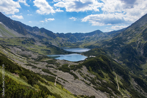 Fototapeta Naklejka Na Ścianę i Meble -  Mountain lake in 5 lakes valley in Tatra Mountains, Poland