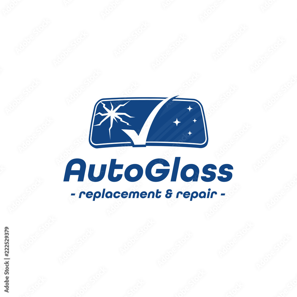 Auto Glass Company logo. Vector and illustration. Stock Vector Adobe