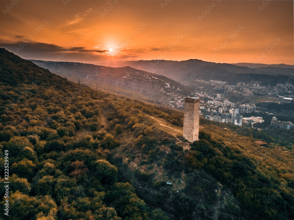 Sunset in Tbilisi, Georgia