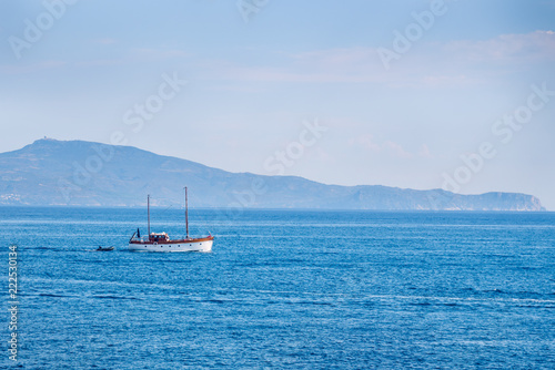 a ship in the mediterranean sea