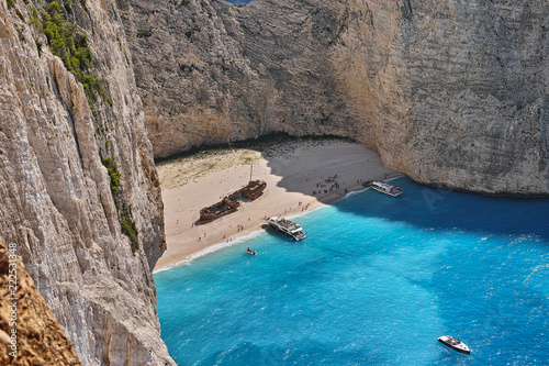 Schiffswrack-Bucht Navagio auf Zakynthos, Griechenland