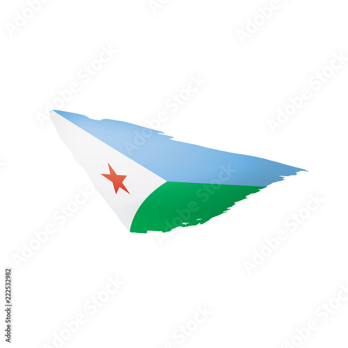Free Download Djibouti flag, vector illustration on a white background - GFXLoad